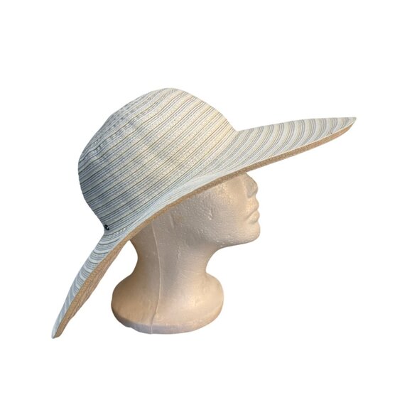 Betmar NY Beach Sun Hat Wide Brim Floppy UPF 50 Resort Fashion Ivory Cruise Chic main image 5